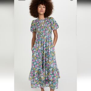 Banjanan Quant Dress-melodic Floral Vista Size XS.